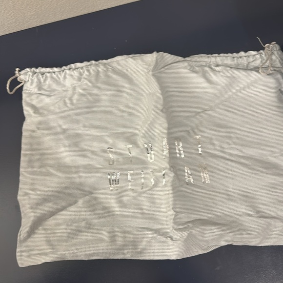 Stuart Weitzman Black and White Patent Leather Pump - Picture 12 of 12